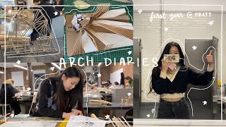 vlog #50 | architecture diaries | a week in my life as a first year student at pratt 📏🌅