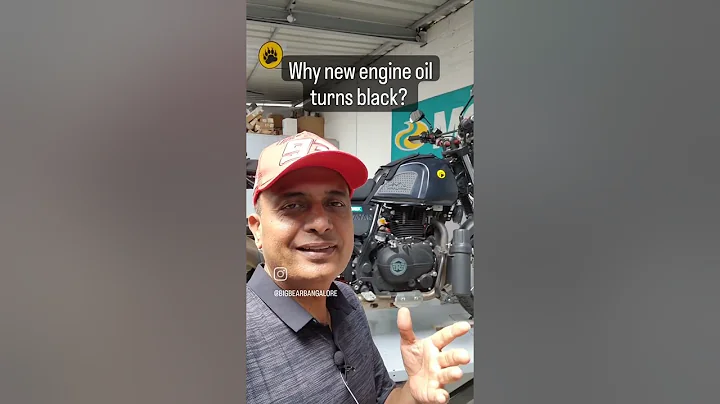 Why does your new engine oil turn black? #shorts #bigbearbangalore #engineoil #motorcycle