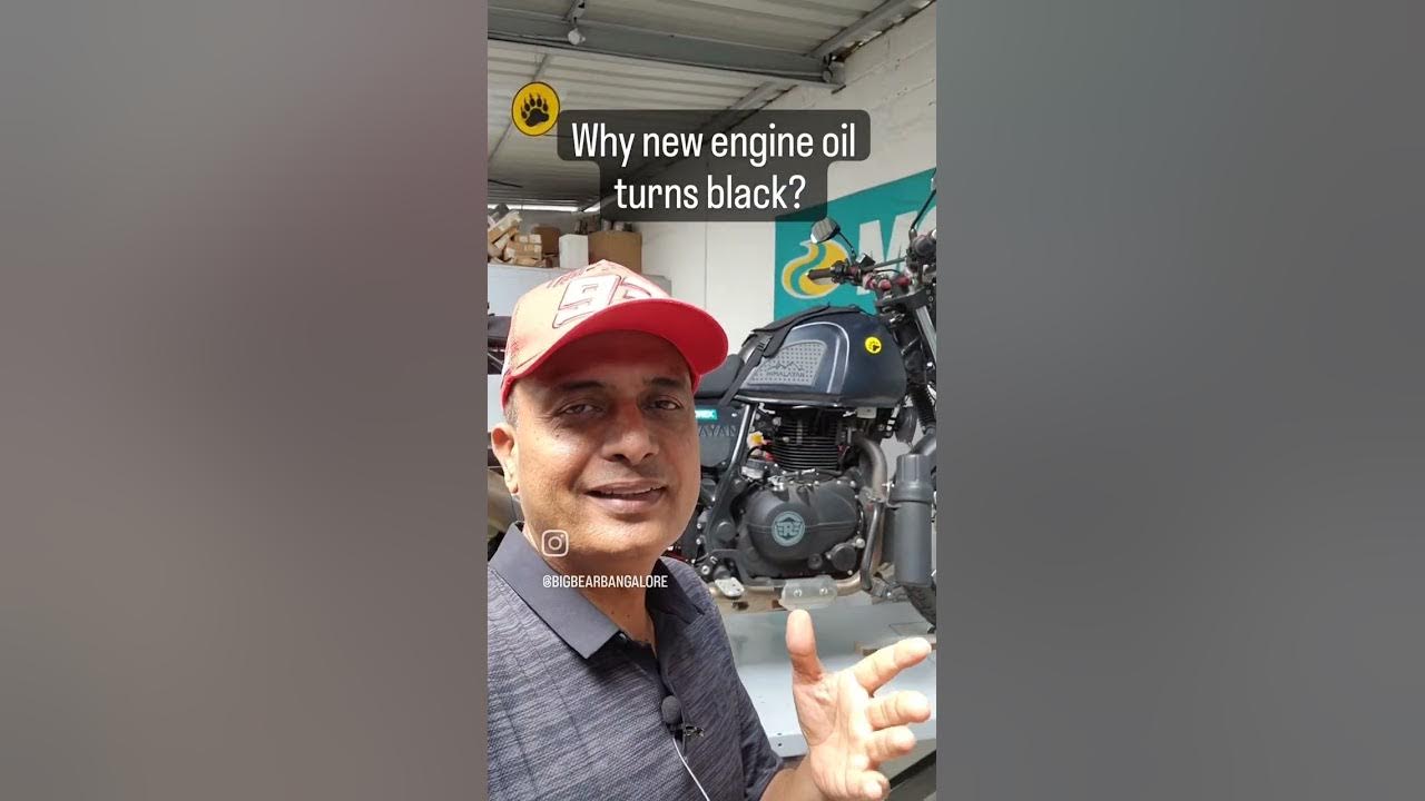 Why does your new engine oil turn black? shorts bigbearbangalore engineoil motorcycle YouTube