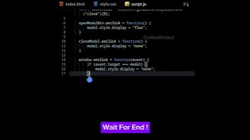 Pop-up Portfolio website By Using HTML CSS & JavaScript | programming Videos #shorts #coding