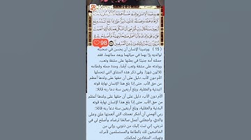 سورة الأحقاف اية ١٥
