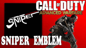 SNIPER - COD Advanced Warfare Emblem Tutorial