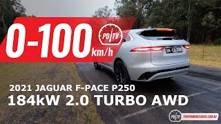 2021 Jaguar F-PACE P250 0-100km/h & engine sound