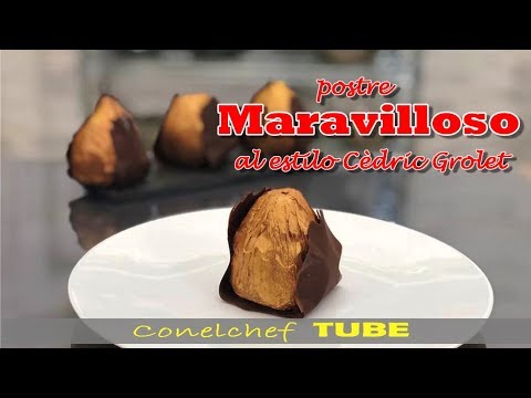 Postre "Maravilloso" con merengue y chocolate -