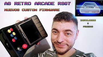 🕹️A8 RETRO ARCADE RS 07, CUSTOM FIRMWARE instalación. español