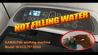 Easy guide to Water not filling for Samsung Washing machine (Model: WA10J5730SS)