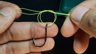 Basic techniques for tying fishing hooks #fishingknot #fishinghook #fishinghack