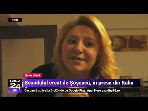 Imagini din interviul Dianei Șoșoacă cu Rai Uno și conflictul cu poliția au apărut în presa italiană