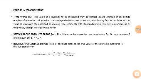S3 Measurements and instrumentation module 1 part2 errors in measurement #ktu #measurement