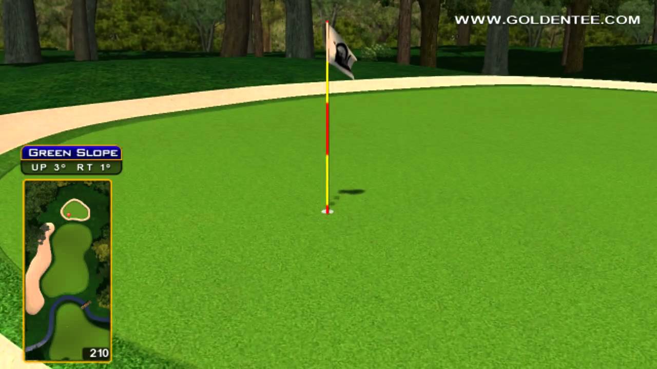 Golden Tee Great Shot on Woodland Farm!