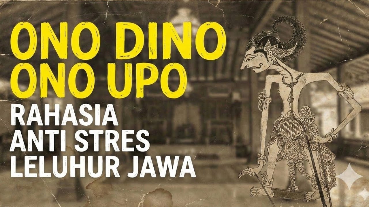 TERNYATA INI RAHASIA ORANG JAWA KUNO BEBAS DARI STRES!!!...ONO DINO ONO UPO.