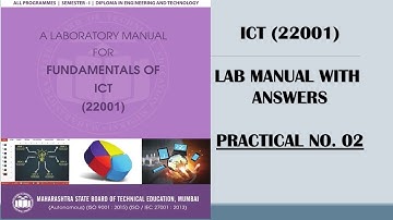 ICT (22001) Practical no.02 answers
