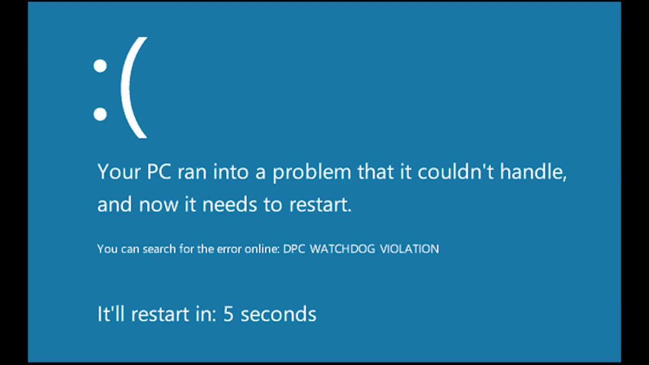 Violation failed. Код остановки Watchdog Violation. Ошибка DPC Watchdog Violation. Экран смерти Windows 8. Синий экран со смайликом.