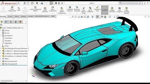 Solidworks Tutorial Part 3 | Lamborghini Huracan