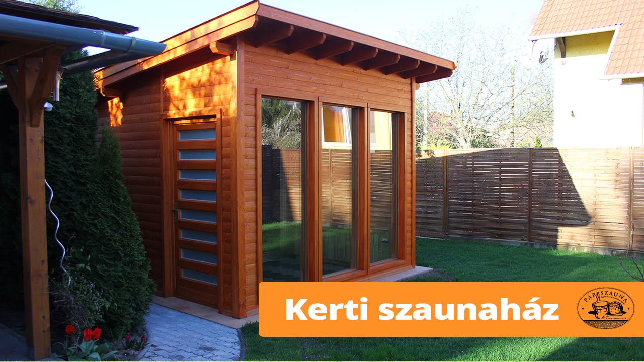 Kerti szaunaház - Építő: Pappszauna