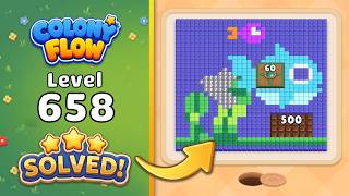 Colony Flow! - Level 658 Walkthrough ๐งฉ | Solution & Gameplay (ABI GAMES) ๐