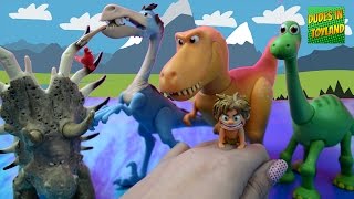 The Good Dinosaur toys Disney dino movie for kids Arlo Spot Bubbha Ramsey Forrest Woodbush videos