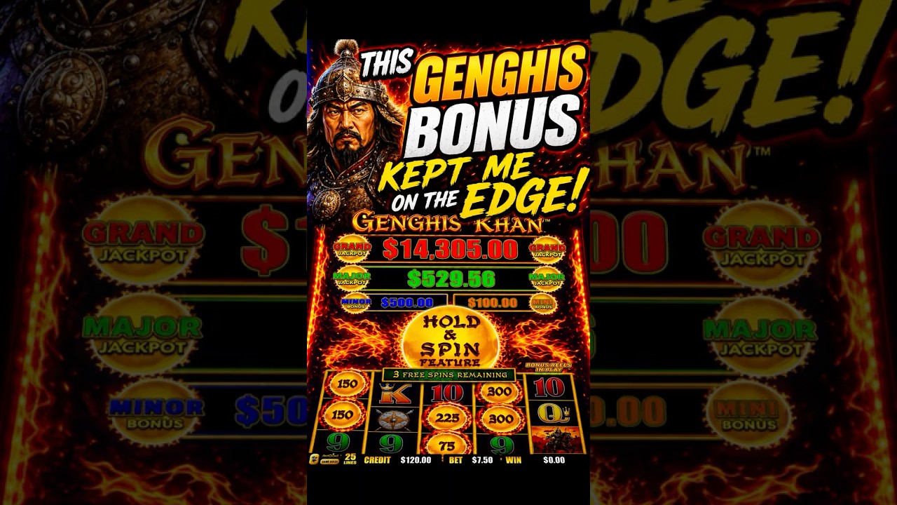 🔥THIS GENGHIS BONUS KEPT ME ON THE EDGE!💰🎰