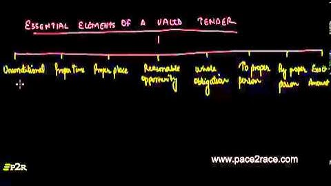 Performance of a contract Part 1