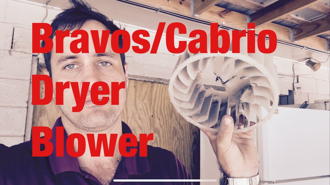 How to fix a noisy Maytag Bravos Whirlpool Cabrio dryer. Bad Blower