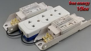How to make 220v 10kw free electricity energy