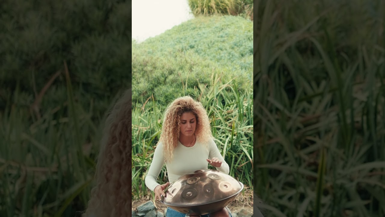 Garden of Light 💛 watch the full video on my channel! #handpan #music #shortsvideo