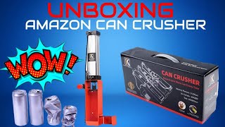 Unboxing Can Crusher from Amazon