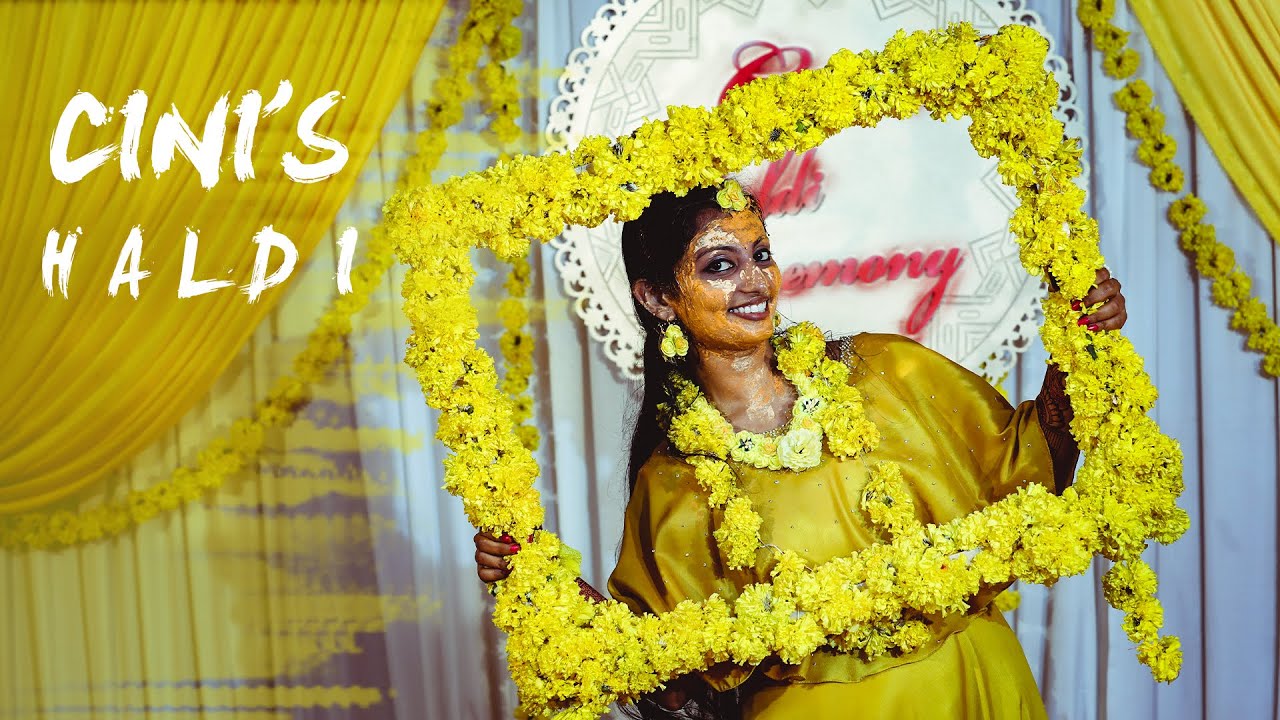 Kerala Best Hindu Wedding Haldi Ceremony CINI'S COLORFUL  FASHION PORTRAITS 1080p