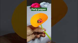 how to make party popper| origami party popper| diy popper #shorts #origami #diy.