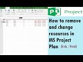 MS Project | How to remove and change resources in Urdu/Hindi