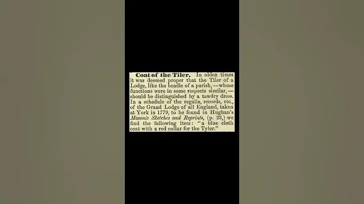 Coat of the Tiler: Encyclopedia of Freemasonry By ...