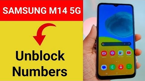 How to remove number from blacklist,samsung Galaxy M14 5G me call block kaise karen