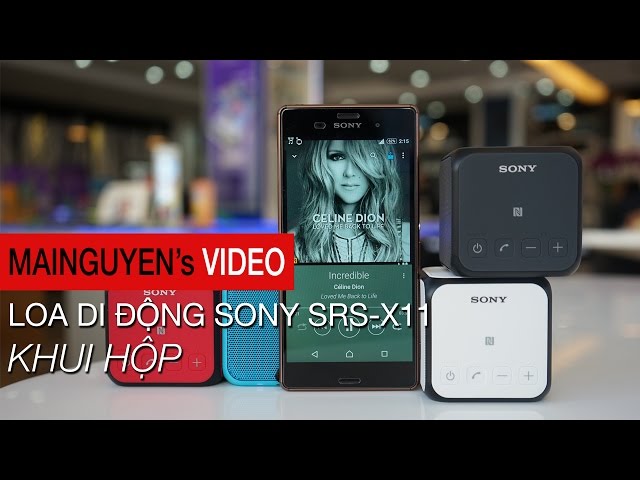 Khui hộp loa di động Sony SRS-X11 - www.mainguyen.vn