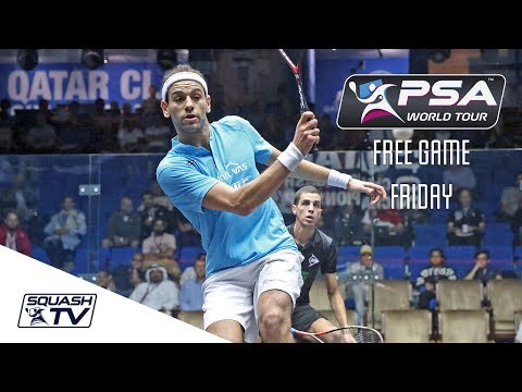 BEST SQUASH GAME EVER?! - Free Game Friday - ElShorbagy V Farag - Qatar 2017