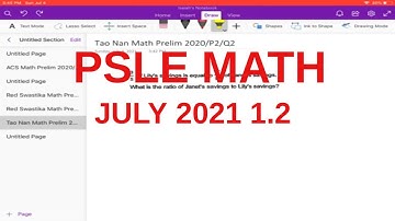 PSLE - MATH PROBLEM SOLVING (FRACTIONS & RATIO) JULY 2021 1.2