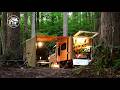 【車中泊】SW 惑星エンドアのような森でひとり車中泊 | Kei-Truck 軽トラック ハイゼットパネルバン 軽トラ ASMR