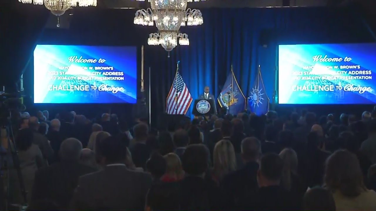 Buffalo mayor Byron Brown delivers 2023 State of the City address - YouTube