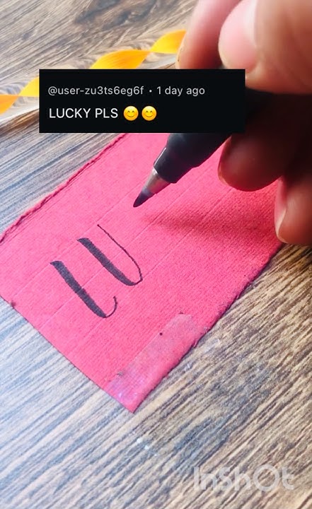 lucky-how-to-write-super-handwriting-calligraphy-shorts-youtube