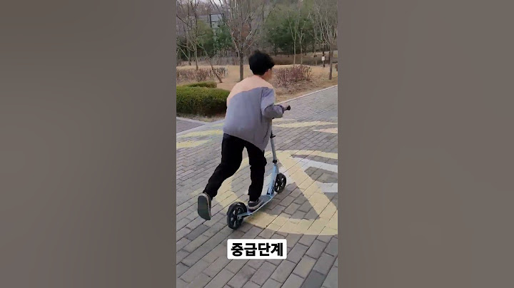 단계별 킥보드 타는 유형