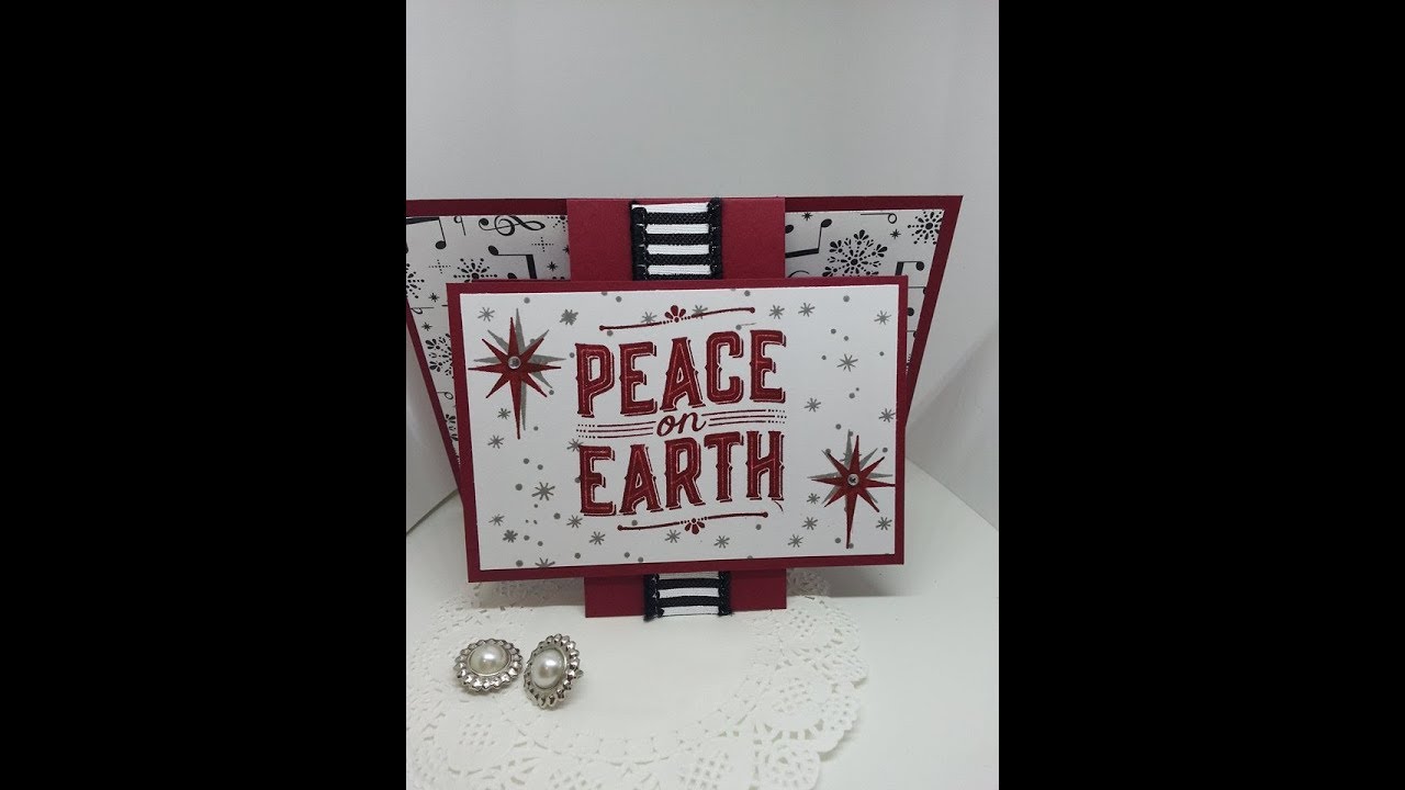 Fun fold Christmas card and challenge Stampin up - YouTube