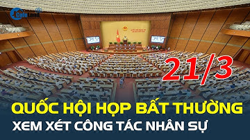 Sáng nay 21/3, Quốc hội HỌP BẤT THƯỜNG xem xét công tác nhân sự | CafeLand