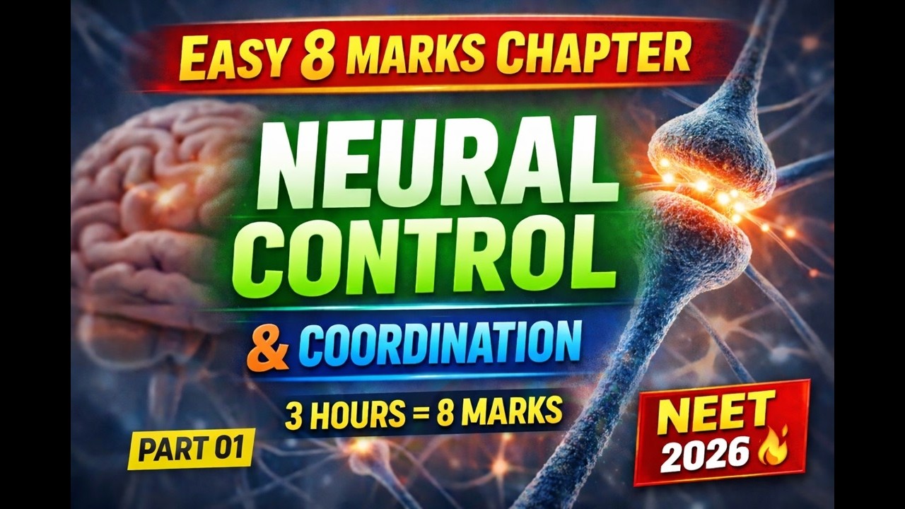 🔥Neural Control & Coordination 01 |Class 11| NEET Biology | AIIMS Biology| AAFRIN MA'AM|