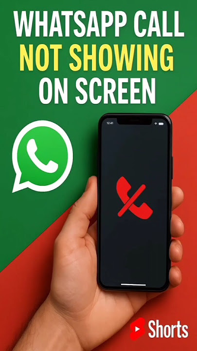 how to solve WhatsApp call not showing on screen #shorts #youtubeshorts