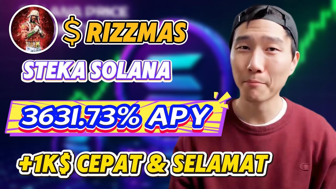 Staking Rizzmas coin — tracker Rizzmas solana yang bayar 3631.73% APY
