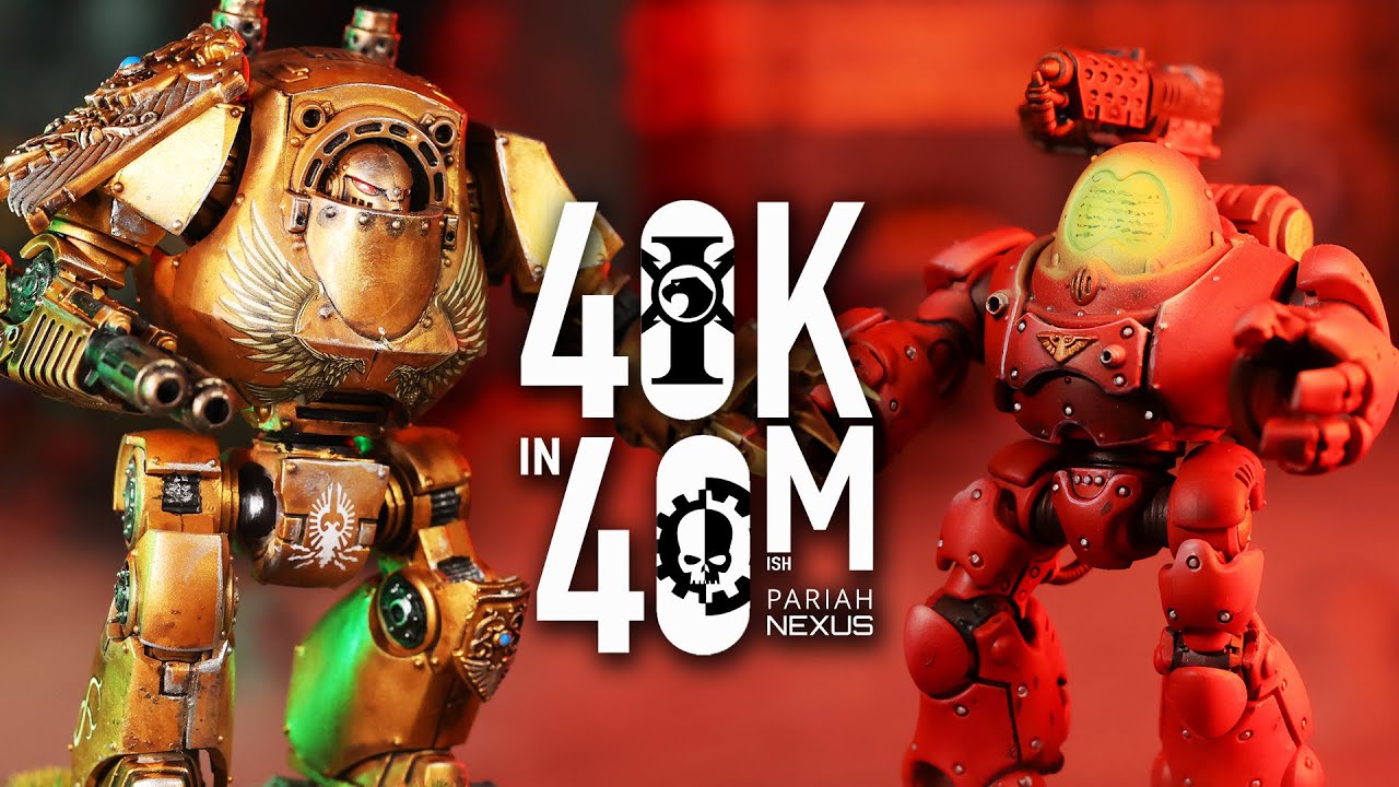 Admech vs Custodes 40k in 40m Battle! - YouTube
