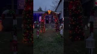 DIY Christmas Archway #christmas #homedepotchristmas #christmasdiyideas #christmas #christmasdiy