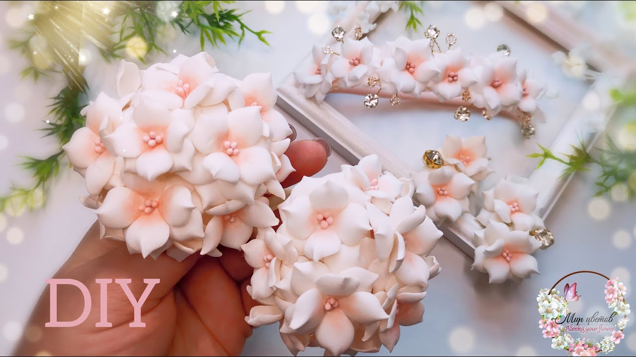 Самые НЕЖНЫЕ🌟🌟🌟🌟🌟 украшения DIY 🍃МК Цветы из фоамирана