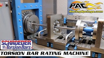 Torsion Bar Force Testing Machine - PAC Racing Springs
