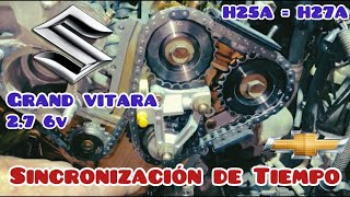 Sincronización de tiempo de Grand Vitara 2.7 v6 | H25A - H27A