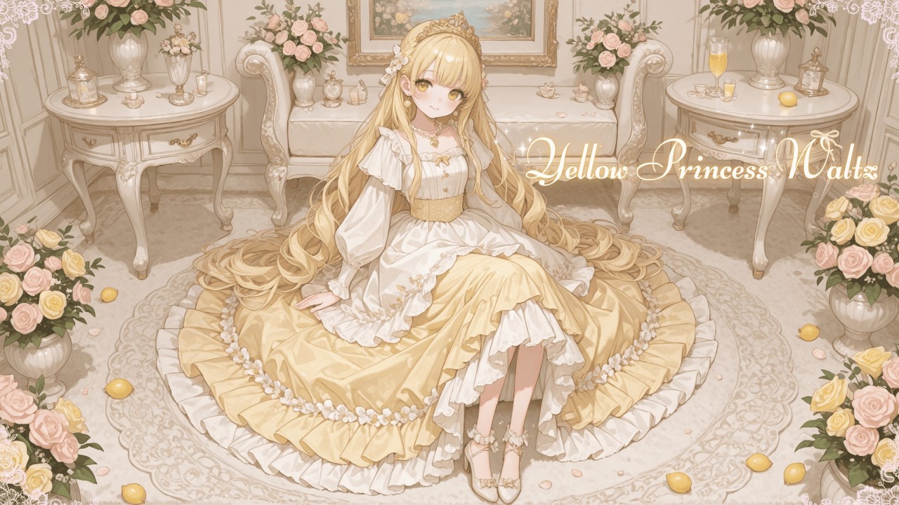 【作業用BGM】るんるん気分になれる⋆⋅❀Yellow Princess Waltz ❀⋅⋆心が弾むメルヘンの音色 [お嬢様/お姫様/ファンタジー]